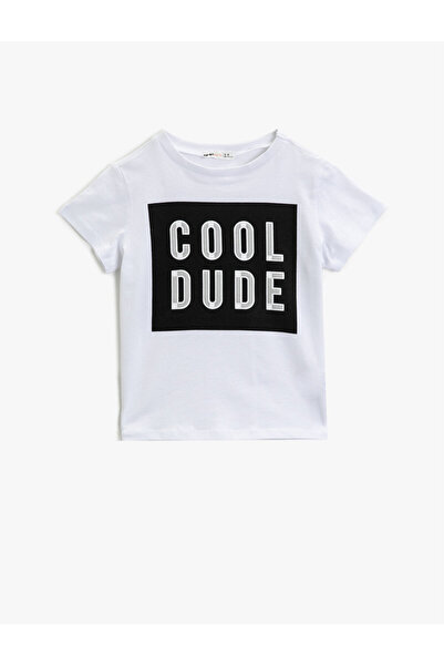 Koton Μπλουζάκι για αγόρι λευκό 0YKB16055OK