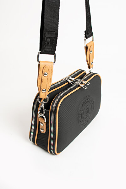 Just Polo حقيبة كتف نسائية أصلية من جست بولو، متوسطة الحجم، مكونة من 5 أقسام،...