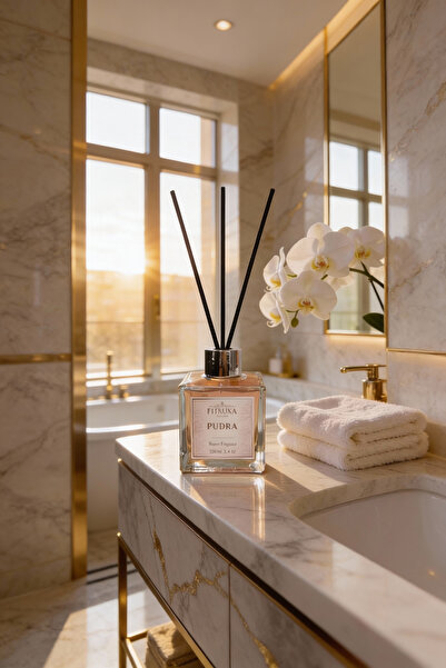 Fitruka Aura Pudra Kokulu Çubuklu Oda Kokusu 100 ml – Kalıcı ve Ferah Ortam K...