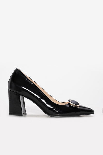 FAST STEP Genuine Leather Women's Thick Heeled Shoes 215Za3164