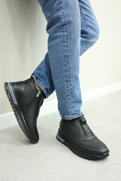 FAST STEP Hakiki Deri Kürklü Erkek Spor Bot 856KMA717