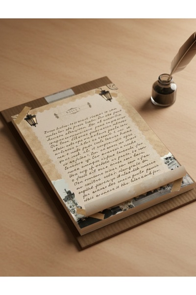 pnkycrco 11x15 cm Vintage Temalı Bloknot Notepad Not Defteri To do List Memop...