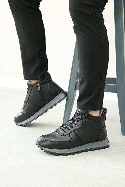 FAST STEP Hakiki Deri Kürklü Erkek Klasik Bot 154KMA1709-1