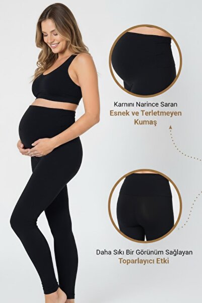 YILDIZ 3666 Εύκαμπτο κολάν εγκυμοσύνης ελαστικό ύφασμα άνετο και ψηλόμεσο