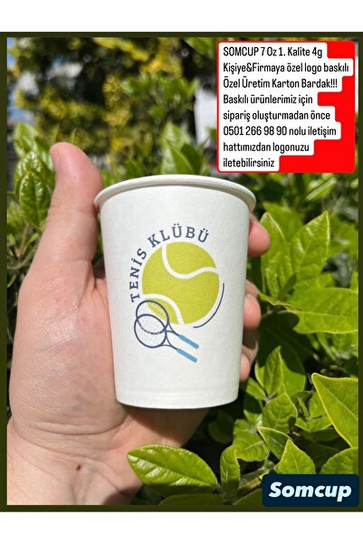 som Cup (50X60 3.000 ADET) Firmaya&kişiye Özel Logo Baskılı 1. Kalite Karton Bardak