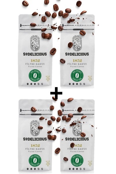 SODELICIOUS COFFEE TEA SODELICIOUS COFFEE - 1852 FILTER COFFEE 250G X 4 PIECES = 1000 GR