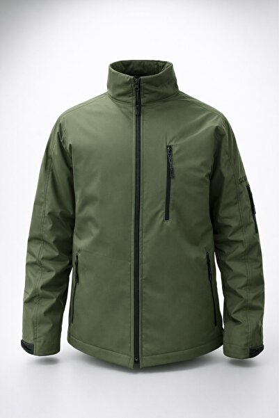 SINGLE SWORD Taktik Outdoor Softshell Yağmurluk Mont – Suya Dayanıklı, Kapüşonsuz Haki