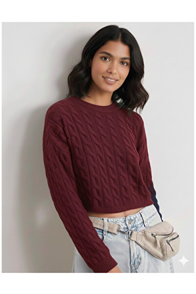 Enga Vera سترة نسائية محبوكة ذات نسيج مضفر (مقاس قياسي)