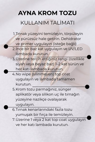 RNK BEAUTY Ayna Krom Tozu – Ultra Parlak Mirror Effect Nail Art Pigment Bronz (5gr)