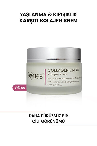 Royues Su Bazlı Nemlendirici Aydınlatıcı Kolajen Yüz Kremi Hyaluronik Asit Ce...