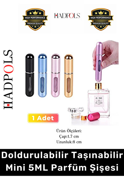 HadPols #ParfümŞişesi Doldurulabilir 5ml Uçak Tipi Pratik Atomizer Boş Çanta ...