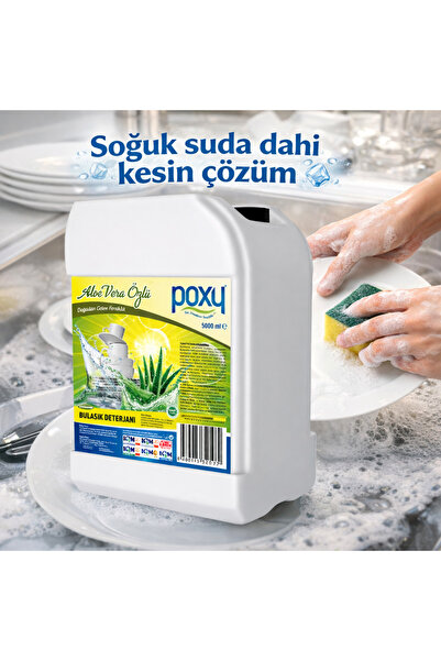 Poxy Tečni deterdžent za pranje sudova 5000 ml Koncentrisan za pranje ruku Ef...