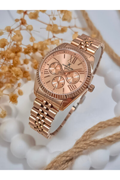 Daniel Klein DKE.1.10847 ساعة يد نسائية حصرية بجميع الوظائف Active 3 ATM مقاو...