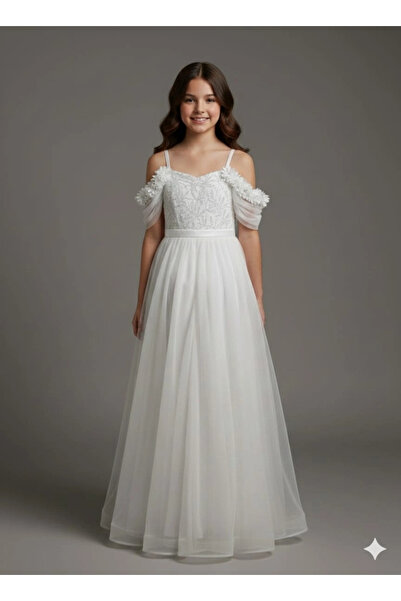 Yonca Çocuk Onbuco Kids 1347 Female Child Thin Strap Glitter Children Evening...