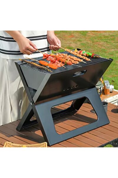 cc bin shihon Large folding grill, premium black carbon steel, heat and rust resistant.