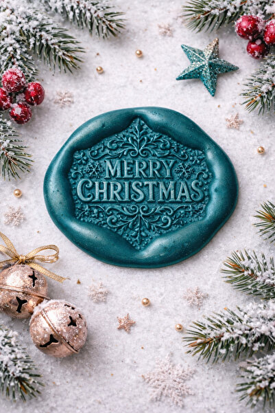 PRAG New Year's Themed Embossed Adhesive Seal Candle