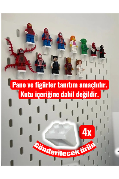 KARAHASANOĞLU MAKİNE Skadis Yapı Oyuncak Figür Standı 4 Adet