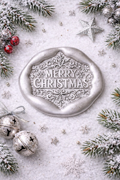 PRAG New Year's Themed Embossed Adhesive Seal Candle