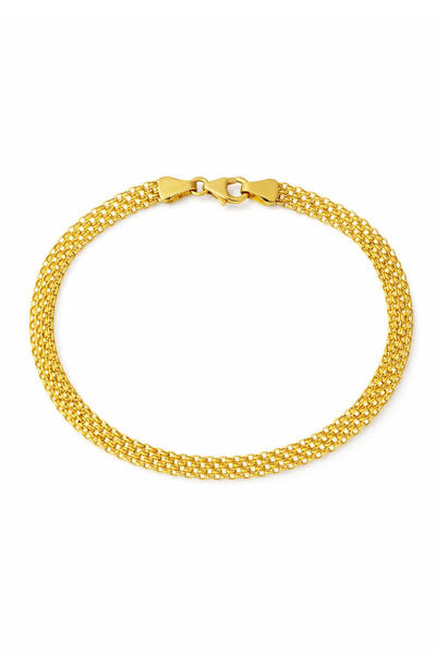 Bilezikci 5 mm. 14 Ayar Altın Zincir Bileklik