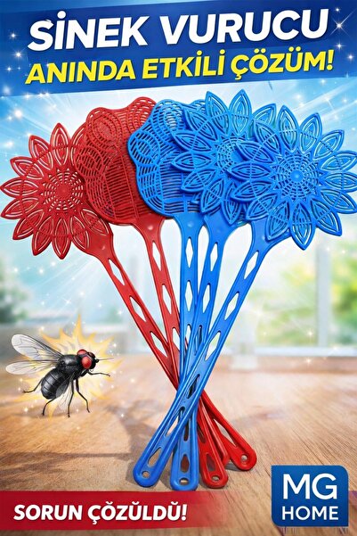 VENON 1 Adet 🦟Sinek Raketi Sinek Öldürücü Plastik Sinek Kovucu Sinek Vurma A...