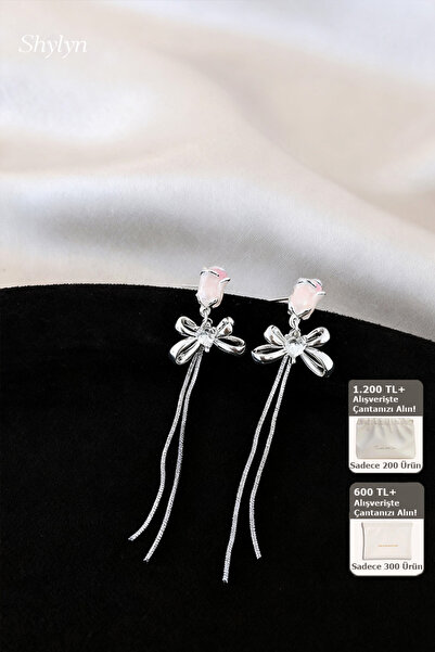 Shylyn 925 Gümüş İğneli Pirinç Lale Püsküllü Küpe – 7 cm