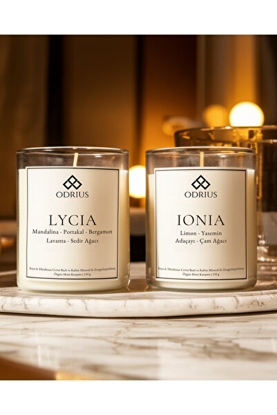 primeyol Ferah Yazlık Kokulu Mum – Turunçgil, Lavanta, Limon, Adaçayı – 2’li ...