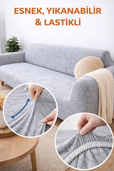 seltenet Jakarli 3 kişilik Koltuk Örtüsü , Çekyat Kanepe Kılıfı (ÜRÜN İÇERİĞİ 1ADET) koltuk kılıfı