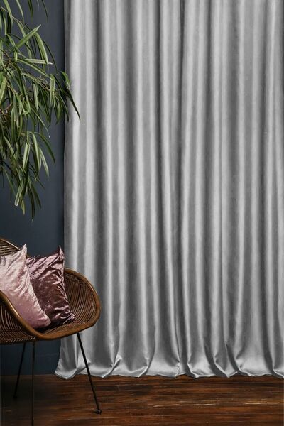 İ.D İpek Dokuma Светлосива термо затъмняваща завеса за слънце - светлоустойчива, ШИРИНА X ДЪЛЖИНА