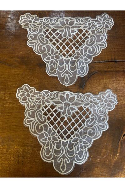 Gönülden Tasarım 24x31 Cm Aplicație de broderie bilaterală Triunghi Accesoriu pentru hobby de cusut