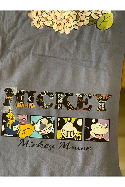 Gönülden Tasarım 25X13 CM ÜTÜ İLE YAPIŞAN TGRANSFER BASKI MİCKEY APLİKE TİŞÖR...