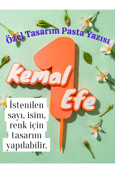 Meta3Dsolutions Özel Pasta Süsü