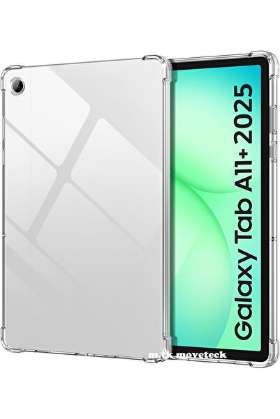 m.tk moveteck Case for Samsung Galaxy Tab A11 Plus Tablet Case Corner Protection Antishock Transparent Silicone Sm-X230 X235 X236