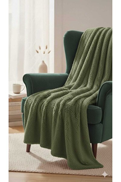 aydenahome HAKİ Yeşil Wellsoft Tv Battaniyesi 110x180 cm