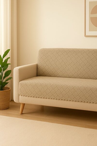 SYCAMORE HOME Armchair Cover 175X215 cm |   Six-Polar Anti-Slip Base, Knitted...