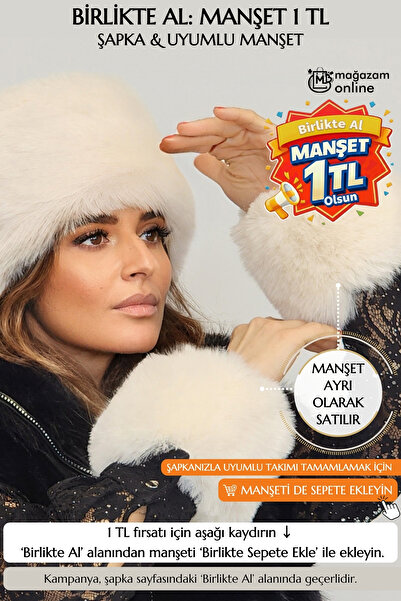 Mağazam Online Pălărie din blană artificială de pluș, pufosă și densă, pentru...