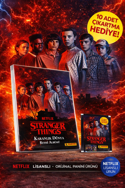 Basic Fun Stranger Things Çıkartma Albümü Koleksiyonluk Sticker Kitabı