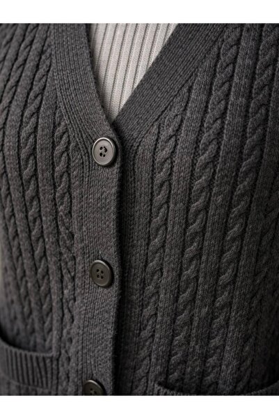 TEK Knitwear Winter Wool Mother Vest / Anthracite
