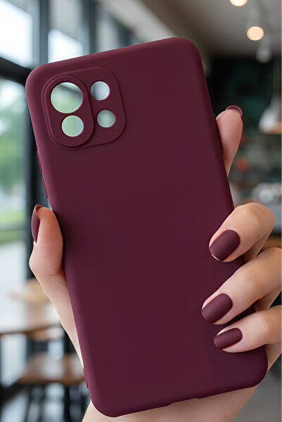 Hatreds Xiaomi Mi 11 Lite İçin Uyumlu İçi Kadife Sıvı Silikon Kılıf