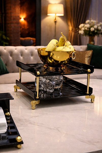 innossa pleksi dekorasyon 2-Layer Checkerboard Pattern Organizer