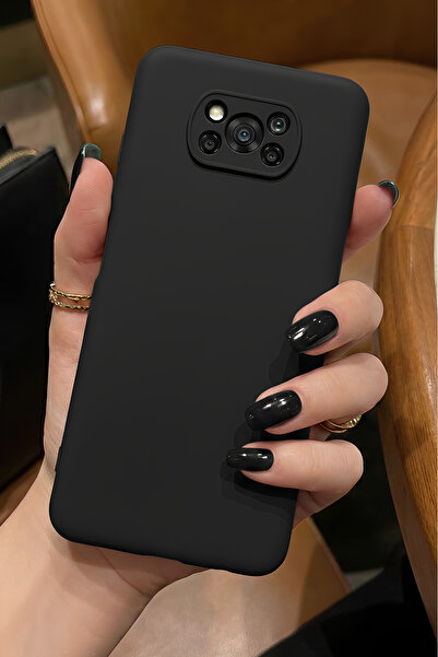 Hatreds Xiaomi Poco X3 İçin Uyumlu İçi Kadife Sıvı Silikon Kılıf