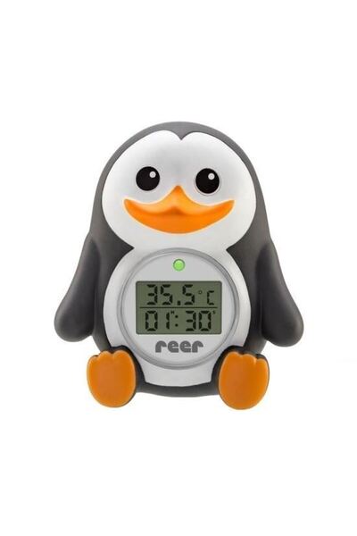 reer Termometru digital pentru baie și cameră MyHappyPingu cu ceas, 24041