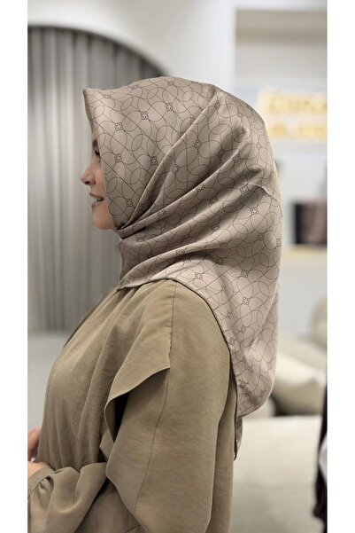 Aker Monogram Desen 2025/2026 Saf İpek Sura Eşarp 9065713