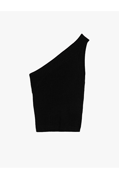 Koton Podstawowy sweter z dzianiny Arzu Sabanci na jedno ramię