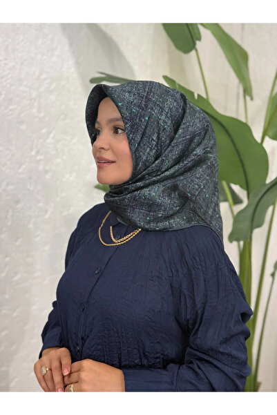 Aker Renkli İpek Krep Saten Eşarp 9074701