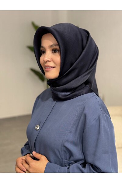 Aker Düz Mini Ekose Desen 2025/2026 Saf İpek Sura Eşarp