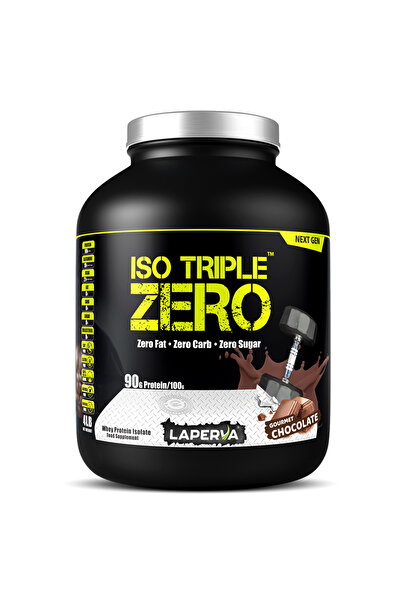 Laperva بروتين مصل اللبن المعزول - ISO TRIPLE ZERO - 28 جرامًا من البروتين في 30 جرامًا (4 أرطال، شوكولاتة فاخرة)