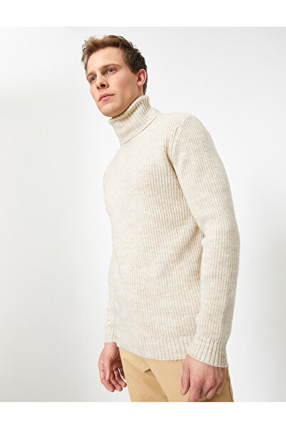 Koton Měkký rolák Slim Fit Triko svetr