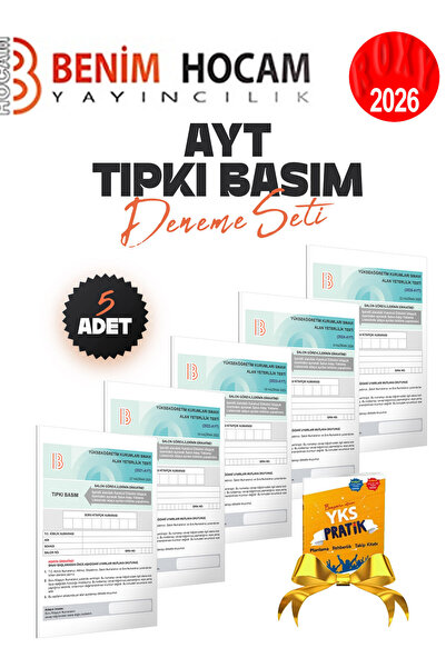 Benim Hocam Yayınları AYT Tıpkı Basım 5 Adet Deneme Seti (2021-2022-2023-2024...