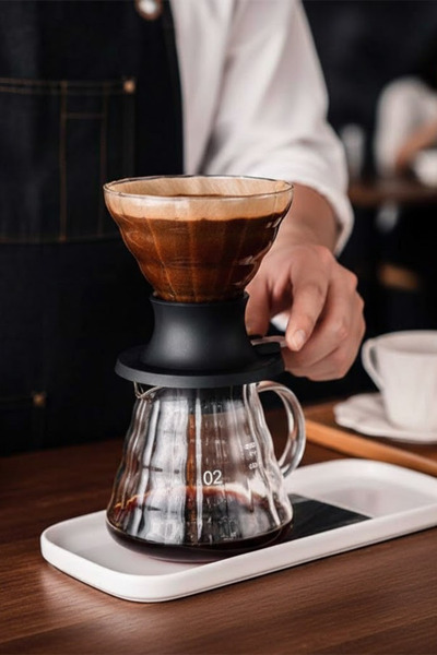 SODELICIOUS COFFEE TEA Adjustable Glass Dripper 200 ml (Acd-20 Coffee Brewing...