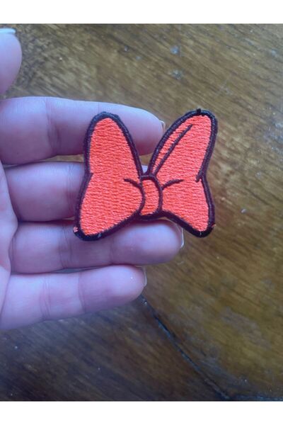 Gönülden Tasarım 4x4 cm peglajući neon narančasti mašni vez za šivanje